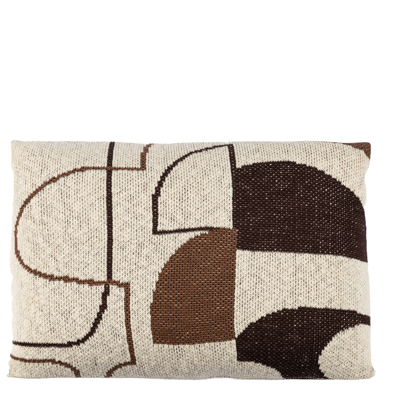 GISELLE PILLOW BROWN 60X40CM